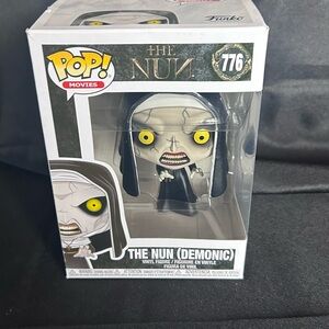 Funko The Nun (Demonic) Black and White Figure with Yellow Eyes